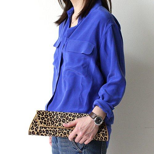 Abas ( アバス ) アニマル パターン クラッチバッグ レオパード レディース バッグ 柄 クラッチ ベージュ レザー ハラコ アニマルプリント マグネット式金具開… | ORCIVAL | 05