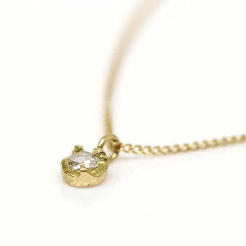 イロンデール エペパン hirondelle et pepin / k18 hn-404 4つ爪ローズカット ダイヤ ネックレス レディース ギフト プレゼント アクセサリー … | DAIYA（ゴルフ用品、日用品） | 01