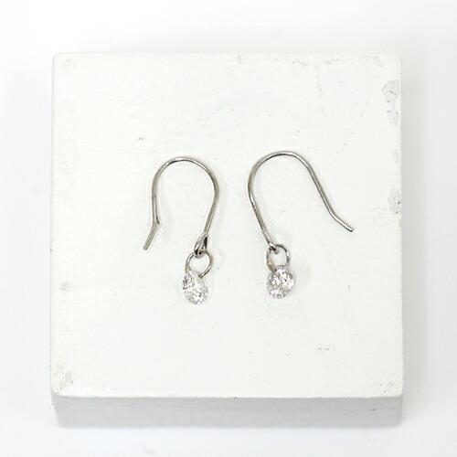 イロンデール エペパン hirondelle et pepin / pt pp-28 ルース ダイヤ ピアス - プラチナ  （両耳タイプ） レディース ギフト プレゼント アク… | DAIYA（ゴルフ用品、日用品）