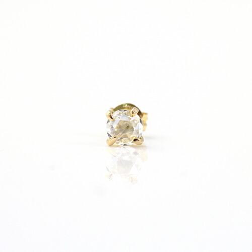 イロンデール エペパン hirondelle et pepin / k18 hp-444 ローズカット ダイヤ ピアス (片耳タイプ) レディース ギフト プレゼント アクセサリ… | DAIYA（ゴルフ用品、日用品） | 01