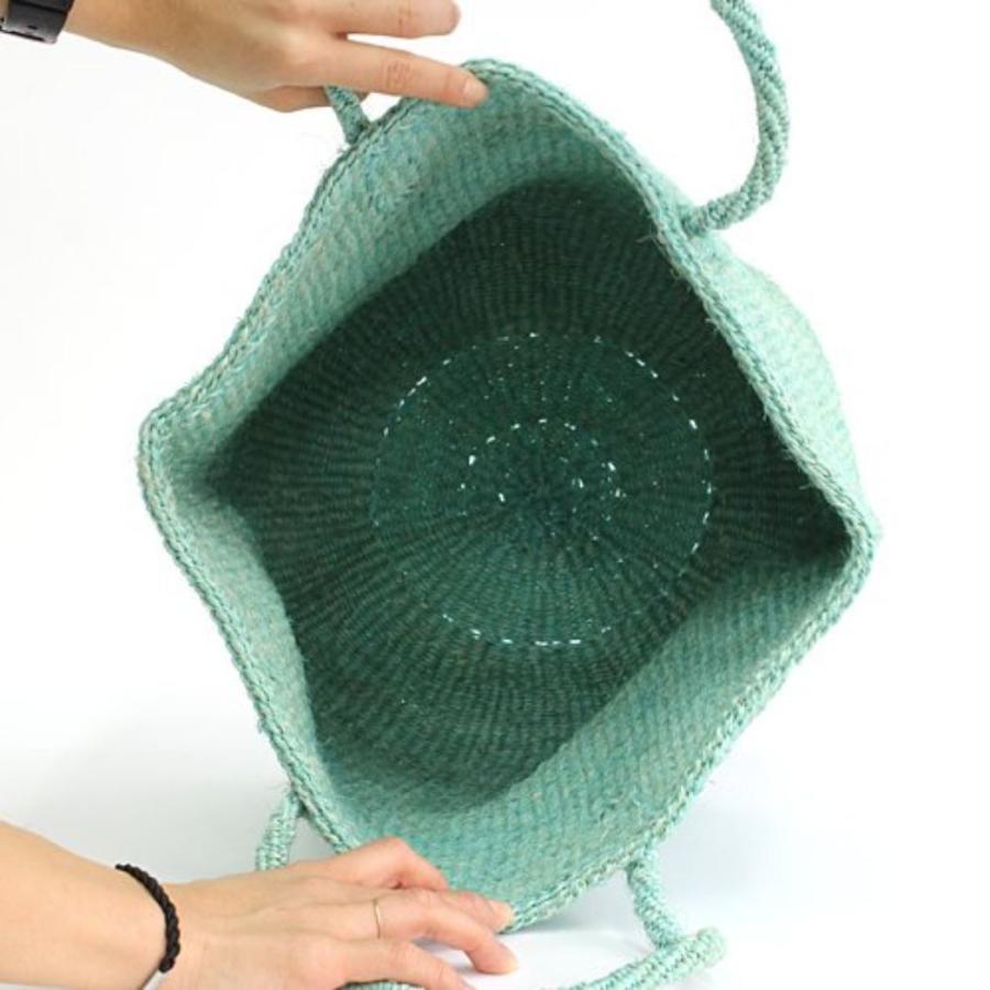 サイザル カゴバッグ ラウンド M / K1104-72 - ミント レディース カゴバッグ 12インチ | ミント（アリミノ） | 03