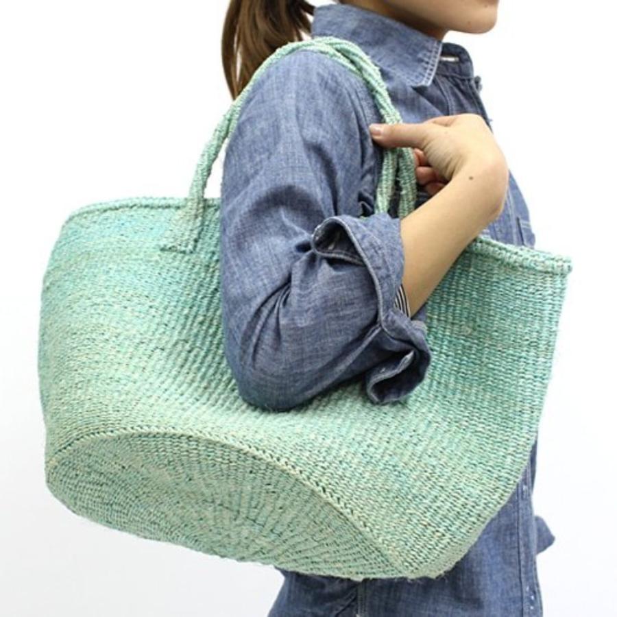 サイザル カゴバッグ ラウンド M / K1104-72 - ミント レディース カゴバッグ 12インチ | ミント（アリミノ） | 04