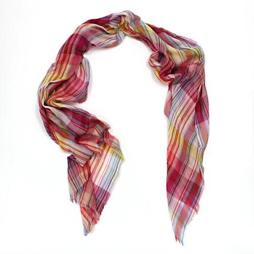 Guillaumond / チェック ストール 720/ピンク | GUILLAUMOND | 02