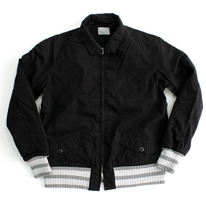 Hexico(ヘキシコ) /  Deformer Blouson Border Rib ex. CN Weather リメイクスイングトップ【送料無料】 | 