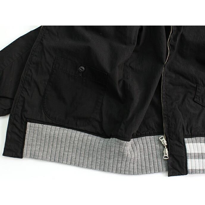 Hexico(ヘキシコ) /  Deformer Blouson Border Rib ex. CN Weather リメイクスイングトップ【送料無料】 |  | 01