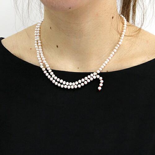 su（スウ） / k10 1 1-2 パール ネックレス 01 - レッド レディース ギフト プレゼント アクセサリー ジュエリー 20代 30代 40代 50代 60代 | パール | 02