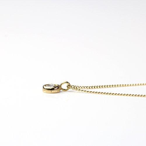 【廃番商品】hirondelle et pepin（イロンデールエペパン） / k18 hn-425 ローズカット ダイヤ ふくりん ネックレス | DAIYA（ゴルフ用品、日用品） | 06
