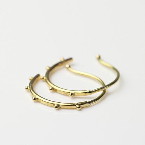 イロンデール エペパン hirondelle et pepin / k18 hp-458 ドット フープ ピアス  （両耳タイプ） レディース ギフト プレゼント アクセサリー … | hirondelle | 01