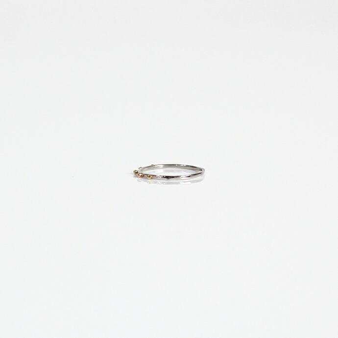 イロンデール エペパン hirondelle et pepin / pt pr-64 ドット リング コンビ S レディース 指輪 ギフト プレゼント 記念日 アクセサリー ジュ… | hirondelle | 01