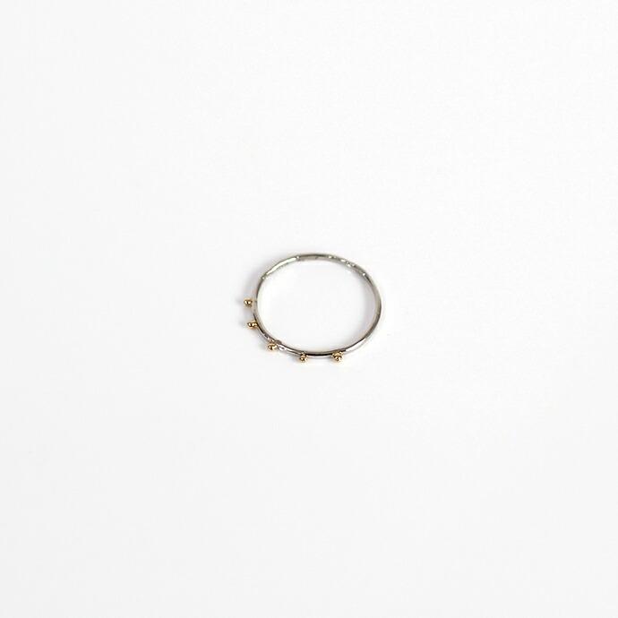 イロンデール エペパン hirondelle et pepin / pt pr-64 ドット リング コンビ S レディース 指輪 ギフト プレゼント 記念日 アクセサリー ジュ… | hirondelle | 03