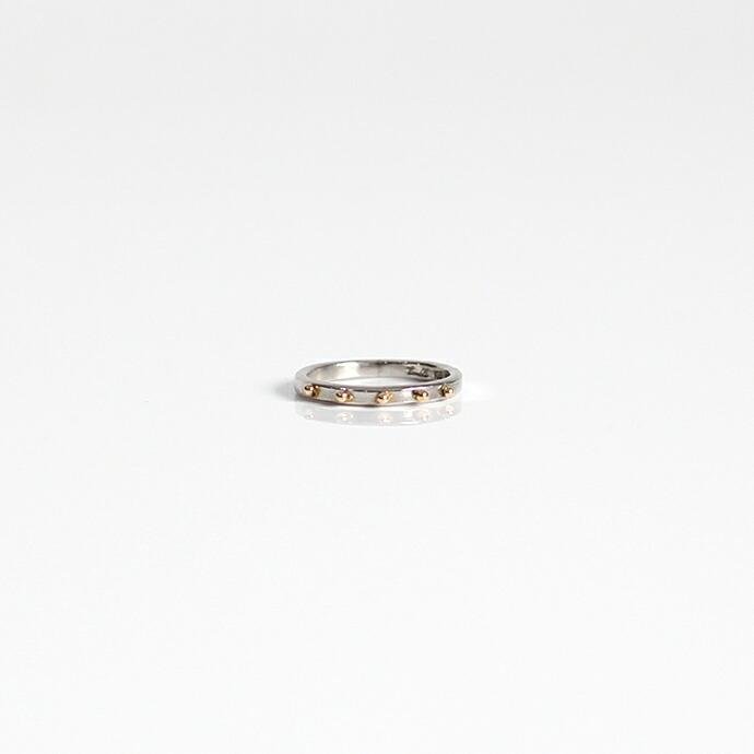 イロンデール エペパン hirondelle et pepin / pt pr-66 ドット リング コンビ L レディース 指輪 ギフト プレゼント 記念日 アクセサリー ジュ… | hirondelle