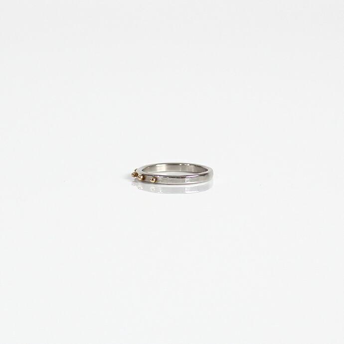 イロンデール エペパン hirondelle et pepin / pt pr-66 ドット リング コンビ L レディース 指輪 ギフト プレゼント 記念日 アクセサリー ジュ… | hirondelle | 01