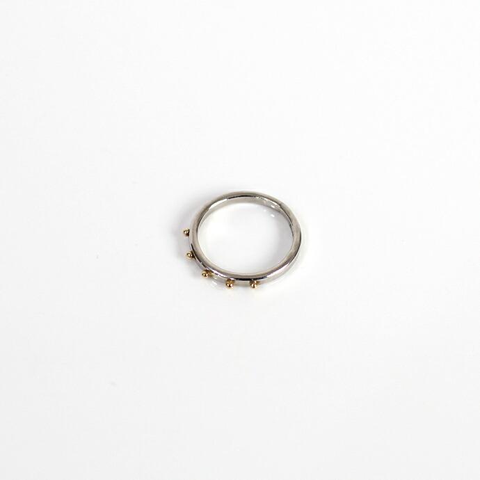 イロンデール エペパン hirondelle et pepin / pt pr-66 ドット リング コンビ L レディース 指輪 ギフト プレゼント 記念日 アクセサリー ジュ… | hirondelle | 03