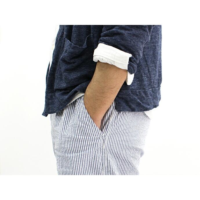 Taurus（トーラス）/ Seersucker EU Work Trousers シアサッカー ワークパンツ ネイビーストライプ   買い回り 買い周り 買いまわり ポイント消化 |  | 06