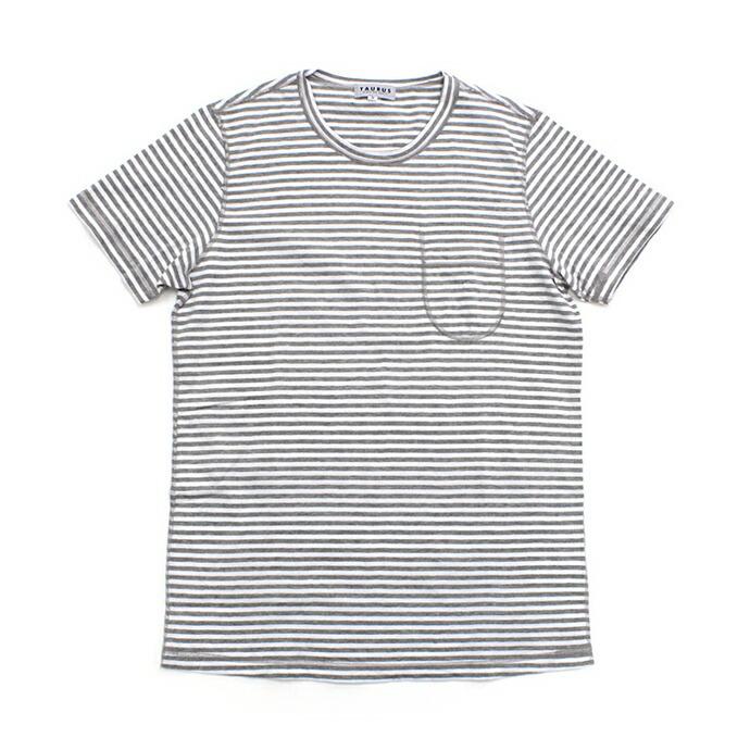 Taurus（トーラス）/ Flat Seamed Pocket Tee ボーダーポケットTシャツ 全2色   買い回り 買い周り 買いまわり ポイント消化 | POCKET