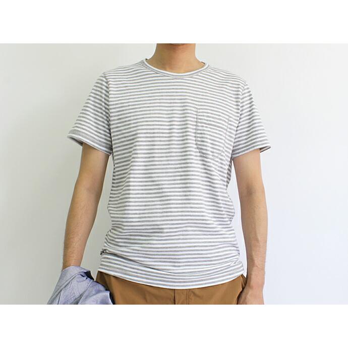 Taurus（トーラス）/ Flat Seamed Pocket Tee ボーダーポケットTシャツ 全2色   買い回り 買い周り 買いまわり ポイント消化 | POCKET | 04