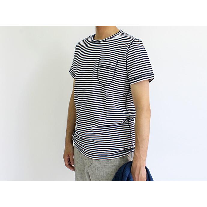 Taurus（トーラス）/ Flat Seamed Pocket Tee ボーダーポケットTシャツ ネイビー   買い回り 買い周り 買いまわり ポイント消化 | NAVY（SWISS MILITARY HANOWA） | 04