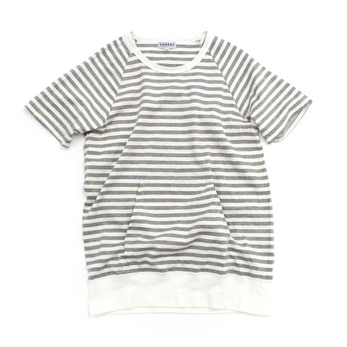 Taurus（トーラス）/ S/S Crewneck Stripe Tee ボーダー ポケットTシャツ 全3色   買い回り 買い周り 買いまわり ポイント消化 | 