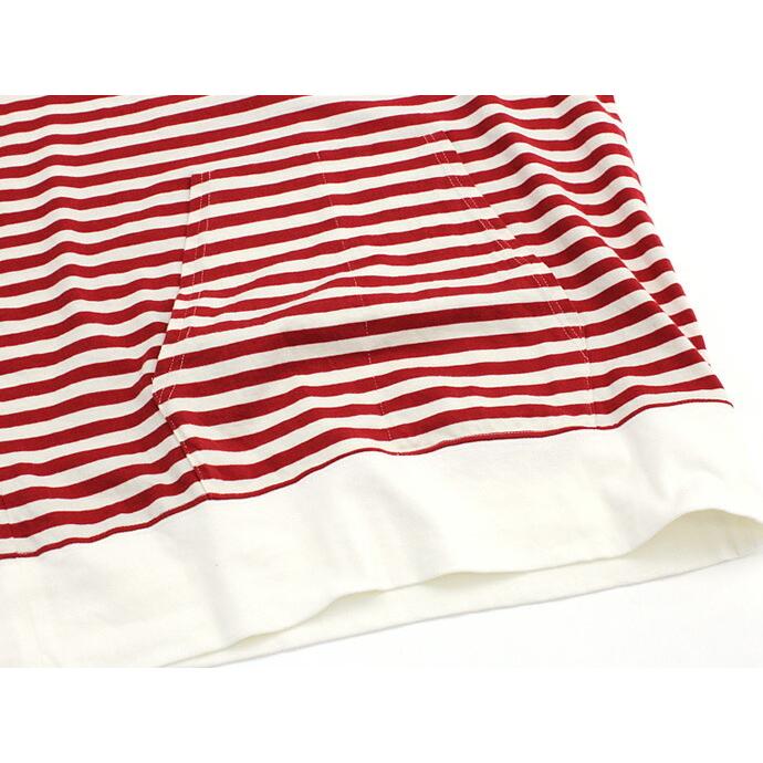Taurus（トーラス）/ S/S Crewneck Stripe Tee ボーダー ポケットTシャツ Red/White   買い回り 買い周り 買いまわり ポイント消化 |  | 04