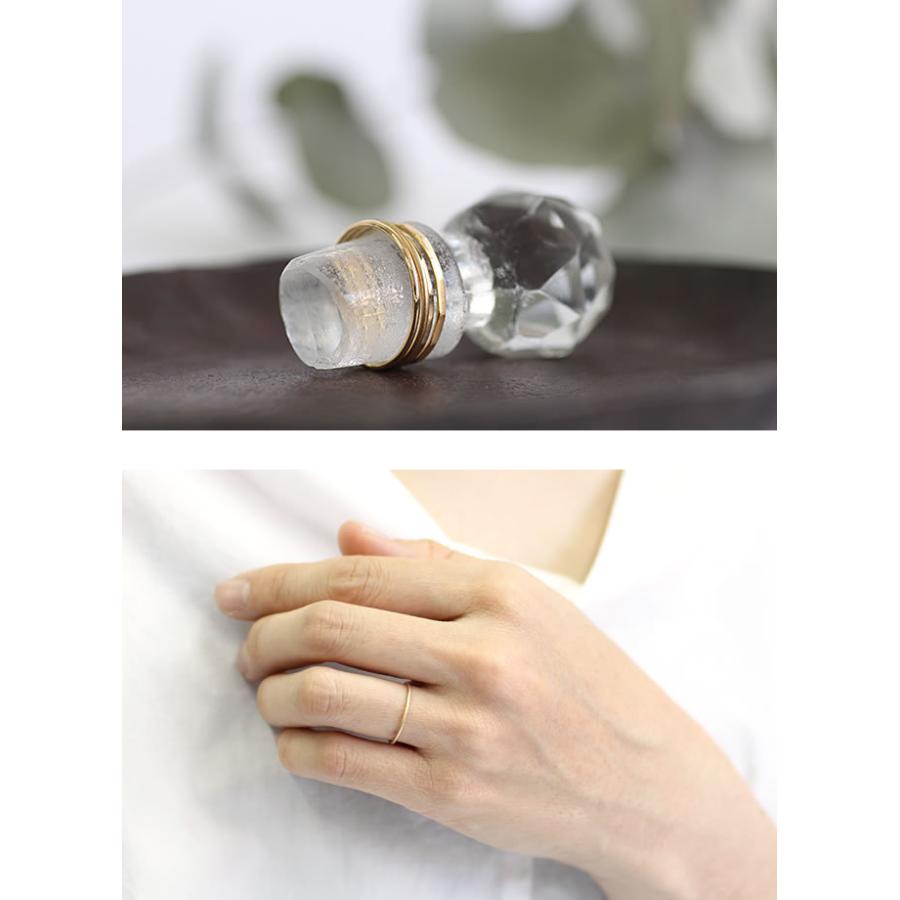 sinc（シンク） / k18 極細シンプルリング - プレーン レディース 指輪 ピンキー シンプル 大人 上品 綺麗 プレゼント ギフト 贈り物 アクセサ… | プレーン | 02