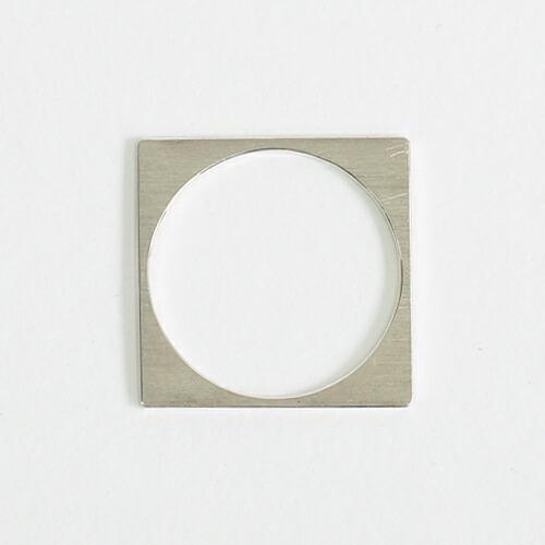 siki (シキ) / R16 スクエアプレート リング - シルバー |  | 02