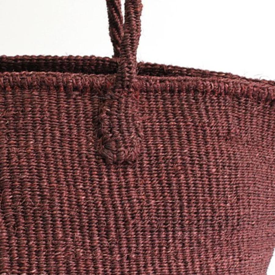 サイザル カゴバッグ ラウンド M / K1104-38 - ワイン レディース カゴバッグ 12インチ |  | 04