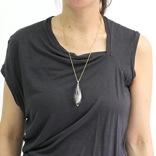 moca.arpeggio（モカ アルペジオ） / GFN-13 Feather フェザー グラス ロングネックレス L - ブラウン レディース ギフト プレゼント 贈り物 ア… | グラス | 01