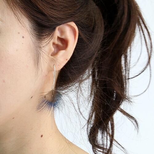 moca.arpeggio（モカ アルペジオ） / FP-1 Feather  フェザー ピアス - ブルー レディース ギフト プレゼント 贈り物 アクセサリー ジュエリー … | ブルー（ファッション） | 02