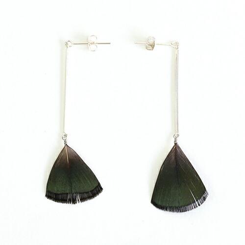 【廃番商品】moca.arpeggio（モカ アルペジオ） / FP-4 Feather フェザー スティックピアス - グリーン レディース ギフト プレゼント 贈り物 アクセサリー … |  | 01