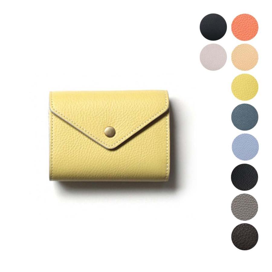 Ense（アンサ） 財布 レディース 二つ折り 小さい　本革　黄色wallet レザー ウォレット ew107 - 全10色 あす楽 送料無料 日本製 母の日 ギフト | Ense
