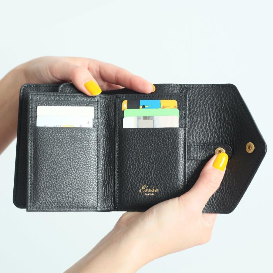 Ense（アンサ） 財布 レディース 二つ折り 小さい　本革　黄色wallet レザー ウォレット ew107 - 全10色 あす楽 送料無料 日本製 母の日 ギフト | Ense | 05