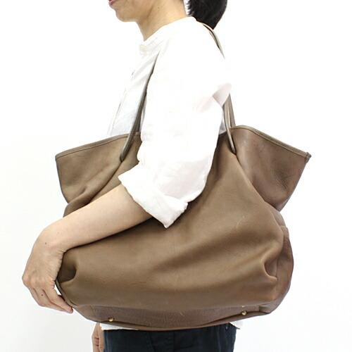 Ense（アンサ） / レザー トートバッグ M ens205 - グレー 送料無料 |  | 02