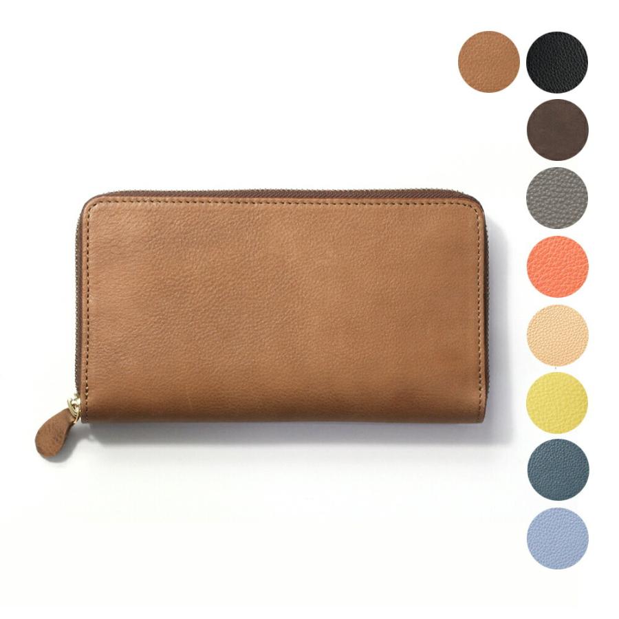 Ense（アンサ） / 財布 レディース ラウンド long wallet ジッパー ロングウォレット ew103/1103 - 全9色 送料無料 日本製 本革 長財布 … | 