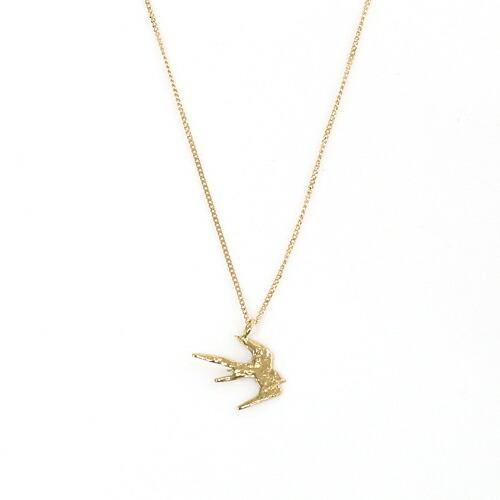 イロンデール エペパン hirondelle et pepin / k18 hn-431 アニマル ネックレス - スワロー レディース ギフト プレゼント アクセサリー ジュエ… | hirondelle
