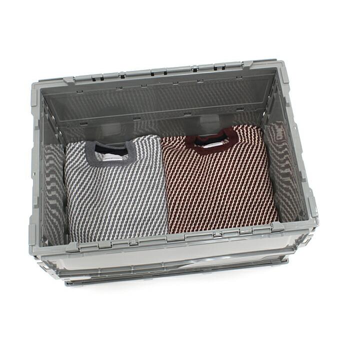 TRUSCO（トラスコ）薄型折りたたみコンテナ 50Lロックフタ付 グレー TR-C50B-GY |  | 01