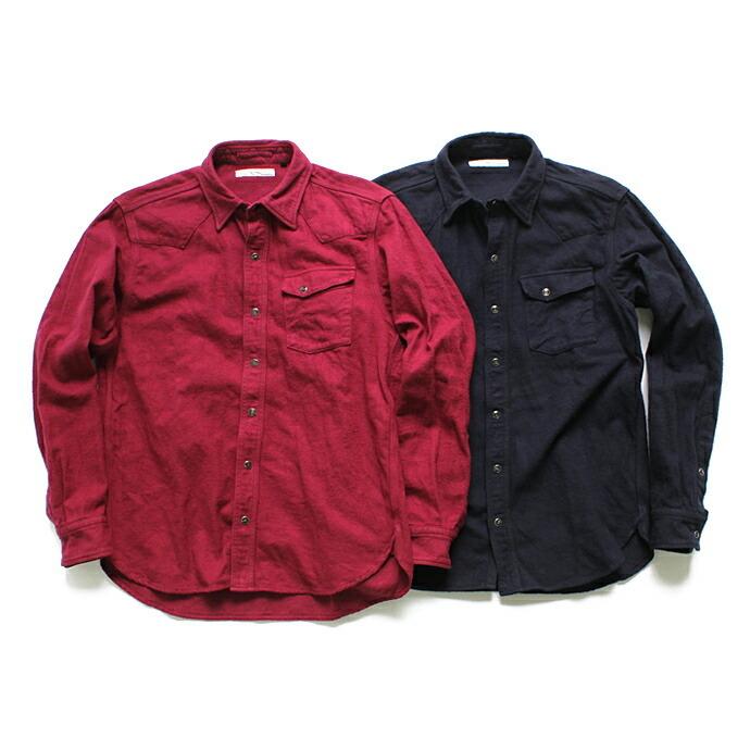 Hexico(ヘキシコ) / Flannel Western Shirts フランネルウエスタンシャツ - Over Dye Wash（全2色） | 