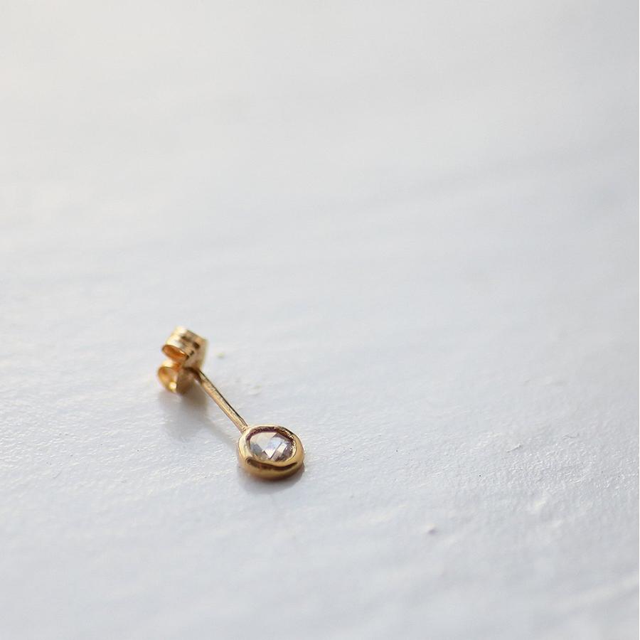 イロンデール エペパン hirondelle et pepin / k18 hp-491 ルーペ ローズカットダイヤ ピアス (片耳タイプ) レディース ギフト プレゼント アク… | hirondelle | 02