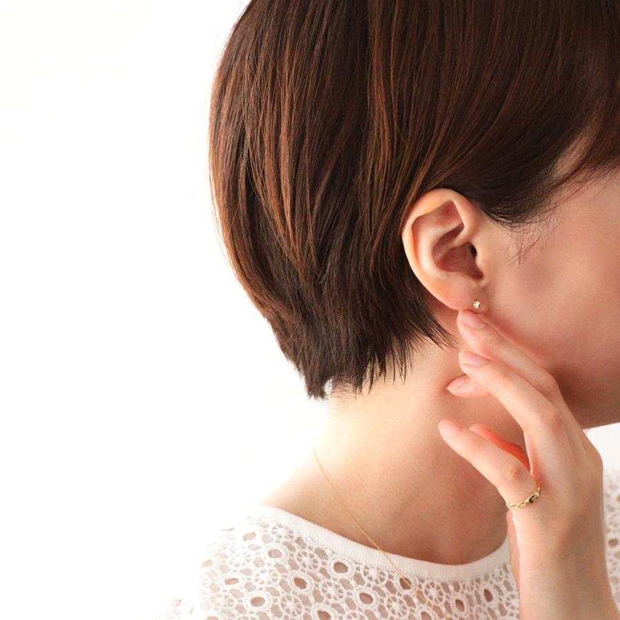 イロンデール エペパン hirondelle et pepin / k18 hp-491 ルーペ ローズカットダイヤ ピアス (片耳タイプ) レディース ギフト プレゼント アク… | hirondelle | 03