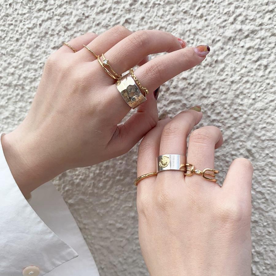 イロンデール エペパン hirondelle et pepin / k18  Silver sr-06 プレートリング 06 M レディース 指輪 ギフト プレゼント 記念日 アクセサリ… | hirondelle | 03