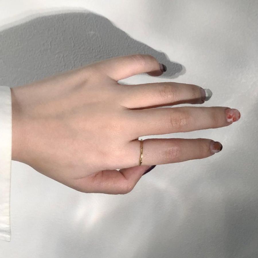 【美品】hirondelle イロンデール デコボコリング K18 YG hirondelle et pepin（イロンデール エ ペパン） k18 hr-446