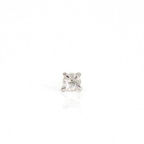 イロンデール エペパン hirondelle et pepin / pt900 pp-32 クロス留め ローズカットダイヤピアス (片耳タイプ) レディース ギフト プレゼント … | hirondelle | 01