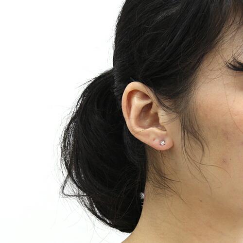 イロンデール エペパン hirondelle et pepin / pt900 pp-32 クロス留め ローズカットダイヤピアス (片耳タイプ) レディース ギフト プレゼント … | hirondelle | 04