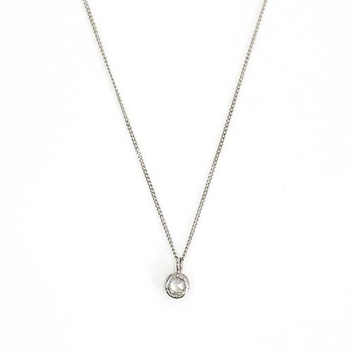 イロンデール エペパン hirondelle et pepin / pt900 pn-31 ローズカットダイヤ ふくりん ネックレス レディース ギフト プレゼント アクセサリ… | hirondelle