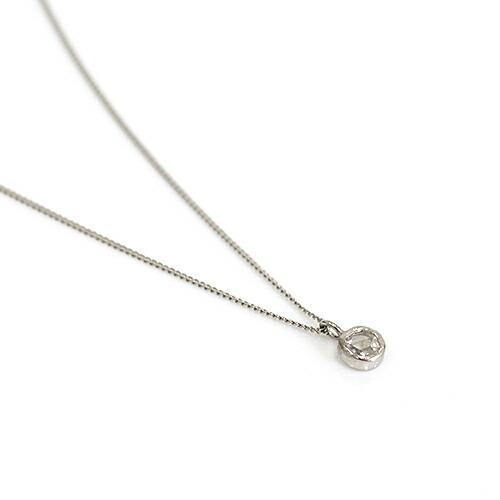 イロンデール エペパン hirondelle et pepin / pt900 pn-31 ローズカットダイヤ ふくりん ネックレス レディース ギフト プレゼント アクセサリ… | hirondelle | 01