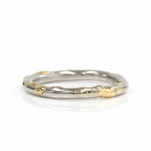 イロンデール エペパン hirondelle et pepin / k18 pt900 pr-79  デコボコリング L - プラチナ レディース 指輪 ギフト プレゼント 記念日 アク… | hirondelle