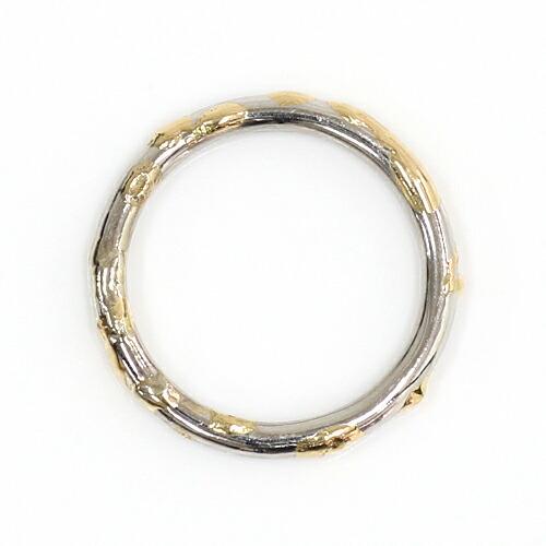 イロンデール エペパン hirondelle et pepin / k18 pt900 pr-79  デコボコリング L - プラチナ レディース 指輪 ギフト プレゼント 記念日 アク… | hirondelle | 02