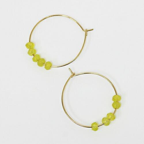 sinc（シンク）/ イエロージェイド フープピアス   買い回り 買い周り 買いまわり ポイント消化 |  | 01