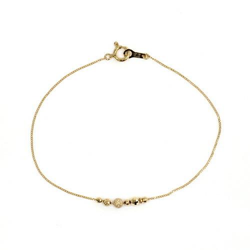 イロンデール エペパン hirondelle et pepin / k18 hv-9s-114 mix ボールブレスレット レディース ギフト プレゼント ブレスレット アクセサリ… | hirondelle | 01