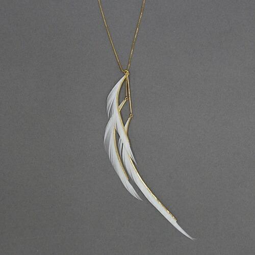 【廃番商品】moca.arpeggio（モカ アルペジオ） / RN-3 Radial フェザーネックレス - ホワイト レディース ギフト プレゼント 贈り物 アクセサリー ジュエリ… | WHYTO | 01