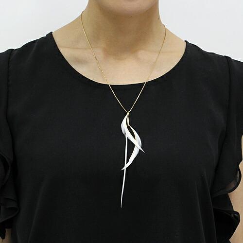 【廃番商品】moca.arpeggio（モカ アルペジオ） / RN-3 Radial フェザーネックレス - ホワイト レディース ギフト プレゼント 贈り物 アクセサリー ジュエリ… | WHYTO | 02